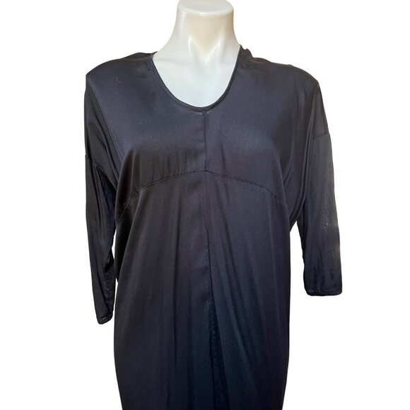 Neu Nomads Black Shirt Dress XS Cocoon Dress Long Sleeve - Picture 2 of 10